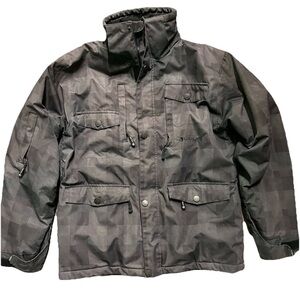 Men’s Liquid Venture Black Grey Waterproof Winter Ski Jacket Size XL Wear On Arm